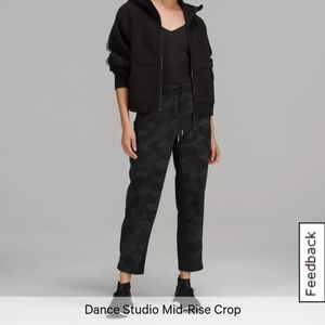 Lululemon Dance Studio Midrise Crop Camo Pants
